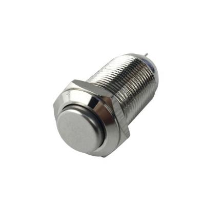 China Small Metal IP67 OFF-ON 12mm On-Off Switch Push Button Lockout 12mm for sale