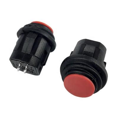 China FU16-F1 Waterproof Electric Push Button 16mm Momentary Red Power Switch for sale