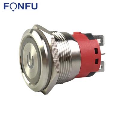 China 22mm lock button switch led button switch momentary push button switch FU22-D4 for sale