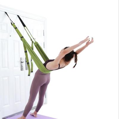 China Yoga Fitness Pilates Barre Aerial Yoga Rope Split Open Hip Stretch with Inverted Pull Up Belt Splits Lower Curl Down Trainer for sale