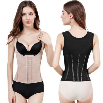 China Wholesale Breathable Shapewear Correction Humpback Chest Support Gathering Abdominal Vest Sports Buttoned Shapewear Jumpsuit Corset for sale