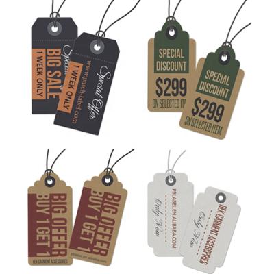 China paper & Custom Printed Cardboard Clothing/Bags/Shoes Cardboard/Hang Tags Label Component Umbrella Hang Tag/Toys/Paper Label Price Hang Tags for sale