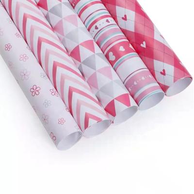 China paper & Eco-friendly Valentines Gift Wrap Birthday Paper Cardboard Gift Wrapping Paper for sale