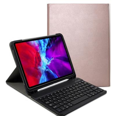 China iPad 2021 Pro 12.9 inch 2020 PU BT Keyboard Leather Detachable Case with Pencil Holder for sale