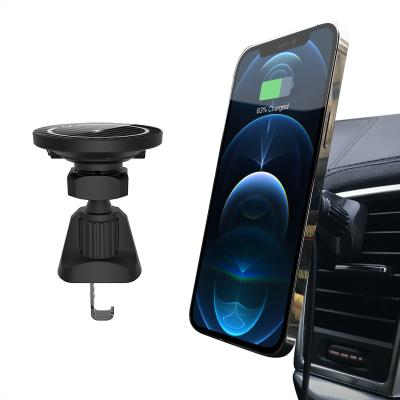 China New Release 15w Car Charger Mount 10w 15w 20w Watt Magnetic Car Charger Portable Slim Wireless Ventilation Custom Phone 3 in 1 for Apple iPhone 11 12 13 for sale