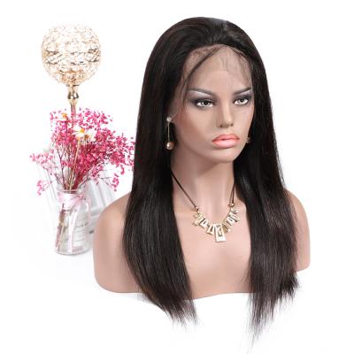 China New Arrival Silky Straight Wave Pre Plucked 100% Wholesale Unprocessed Cuticle Aligned Human Straight Lace Front Wig for sale