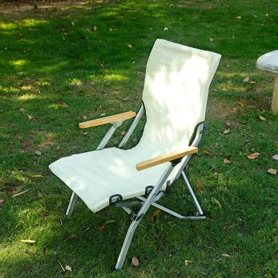 China Other Foldable Fishing Aluminum Folding Chair Beach Fur Seal Chair Armrest Leisure Camping Chair Portable Backrest Chair for sale