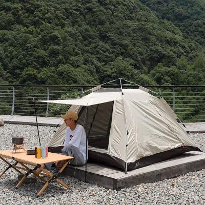 China Factory Direct Sales Camping Tent Four Persons 4-6 Corner Open Camping Rainproof Automatic Tent Outdoor Beach Corner Gear Camping Tent for sale