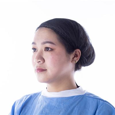 China Disposable Workshop Anti-dust PP Non-woven PE Disposable Cap Head Band Hair Cap for sale