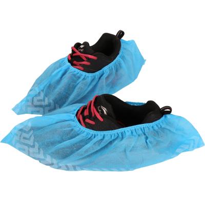 China Blue Disposable Slip Resistant Non Slip Hospital Polypropylene Shoe Covers for sale