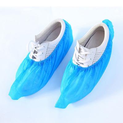 China Disposable non woven hospital dust proof pp anti skid non slip hospital cleanroom shoe covers for sale