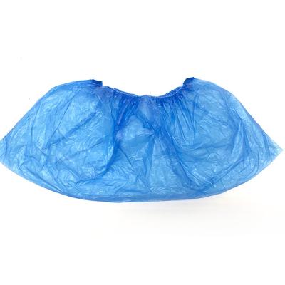 China Personal Care Products Promotional Blue Color Disposable PE Shoe Covers for sale