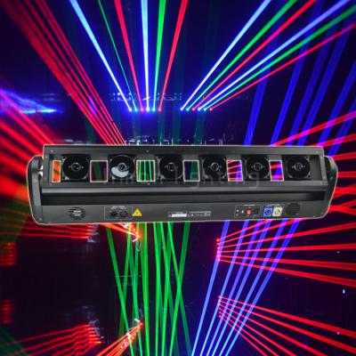 China American Music Dj Equipment 6 Head RGB Laser Moving Bar Lights for sale