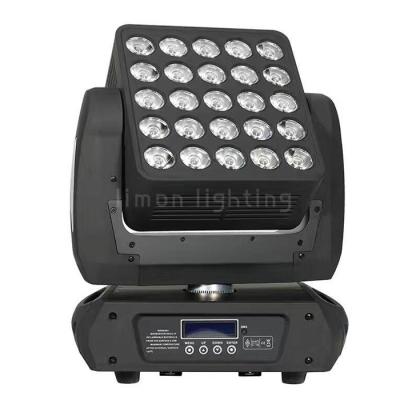 China 360° Unlimited Rotation 25x15w RGBW Cree LED Matrix Beam Wash Moving Head Light for sale