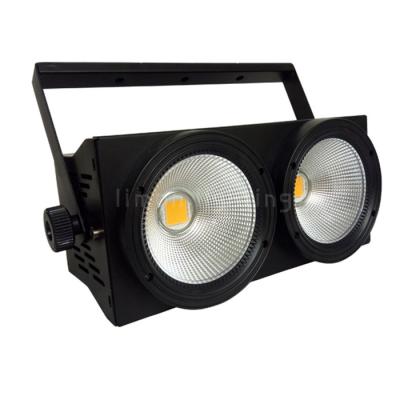 China 2 Eyes Warm White Cool White 2in1 LED COB Blinder 2x100W Wash Par Light for sale