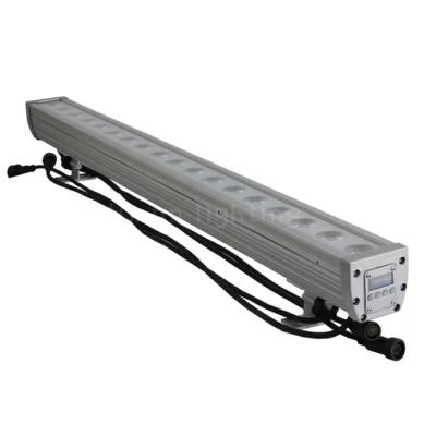 China IP65 Outdoor 18X3W RGB Tri-color Landscape Led Wall Washer Bar DMX Stage Lights for sale