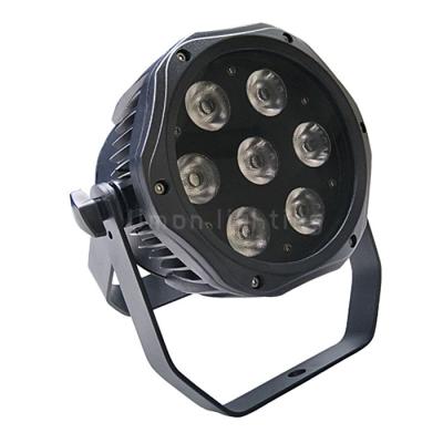 China High Brightness 7x18w RGBWAUV 6in1 IP 65 LED Slim Par Stage DJ Lights for sale