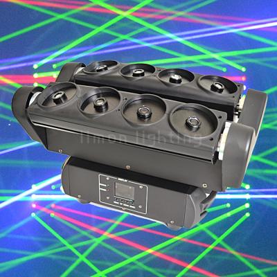 China High Setting 8 Eyes RGB Laser Spider Beam Moving Head Stage Lights for sale