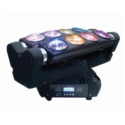 China 8x10W RGBW 4in1 Pixel Control DMX LED Spider Beam Moving Head Light for Night Club for sale