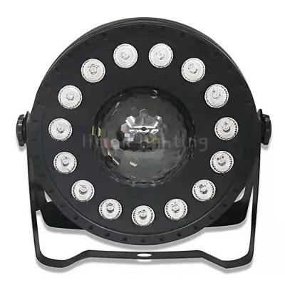 China Wireless IR Remote Control LED Plastic Wash Gobo 2in1 DMX512 Par Stage Light for sale