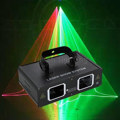 China Double Head Multi Patterns 500mW RGB Full Color DMX Colorful Disco Laser Line Light for sale