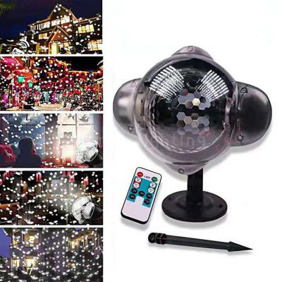 China Hot Sale Mini Snowflake Christmas Projection Lights Outdoor Waterproof Snow Landscape Lights for sale