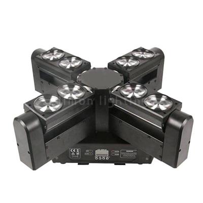 China 8 Eyes 10W RGBW Unlimited Rotating LED Spider Beam Moving Head Light for sale