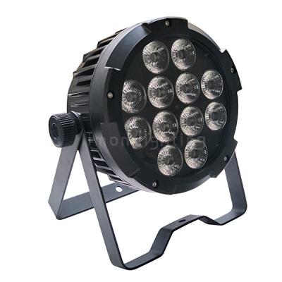 China Aluminum Die-Cast IP65 12x18w RGBWA+UV 6in1 Waterproof LED Flat Par Light for sale