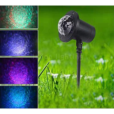 China Factory Directly Sales Waterproof IP65 Rotating Crystal LED Water Wave Effect Lawn flame lights for sale