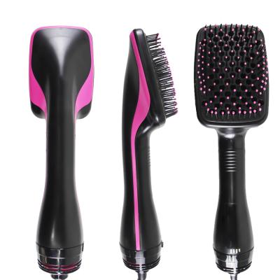 China Hotel Step One Straightening Comb Multifunctional Hot Air Hair Dryer Sweep Ceramic Hair Straightener Brush for sale