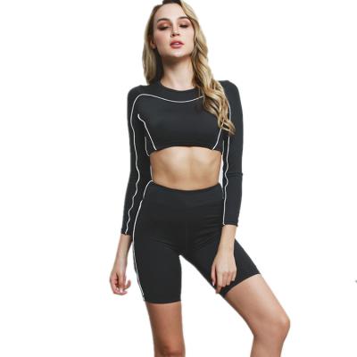 China Cikini Women Sports Suit Girls Yoga Gymwear Breathable Breathable Fitness Workout Set for sale