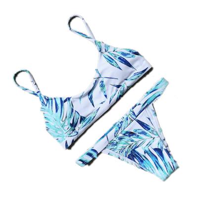 China 2019 Brazilian Cikini 2019 Women Breathable Thong Bikini Swimwear Sexy Printing Brazilian Bikini for sale