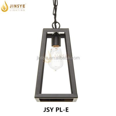 China Industrial Custom Waterpoof Metal Bronze Vintage Frame Pendant Lamp Outdoor Pendant Light for sale