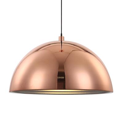 China European Modern Large Large Semicircle Antique Vintage Restaurant Pendant Lamp Hanging Copper Pendant Light for sale