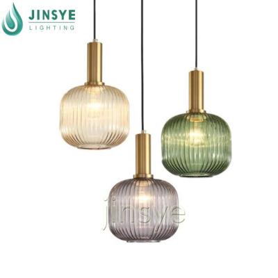 China Glass Hotel Colored Hanging Lamp Living Room Pendant Light Glass for sale