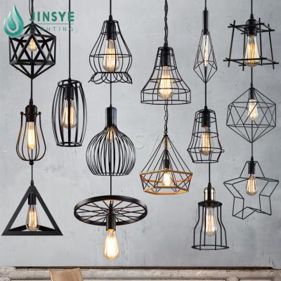 China Hotel Pendant Lamp Vintage Birdcage Industrial Lampshade for sale