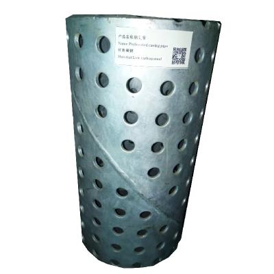 China Pipe Welded Liquid Filter Tube Cylindrical Filter Tube For Bridge Wells Stainless Steel Round Hole Screen for sale