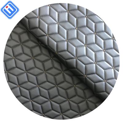 China Waterproof Fashion Quilted Seat Mat Leather Car Floor Mats Custom Car Center Console Mats for sale