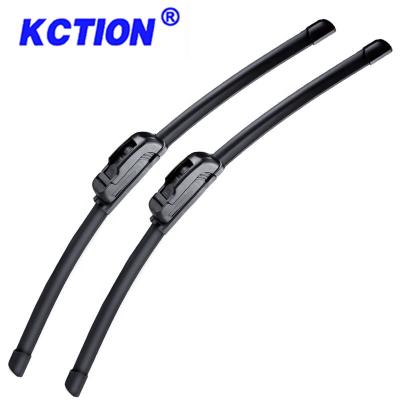 China 100% Universal Car Accessories Auto Parts Kction Luxury Front 6mm Frameless Flat Soft Flat Wiper Blade for sale