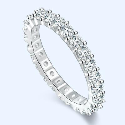 China CLASSIC Hot Sale Silver Plated Engagement Rings Diamond Wedding Rings Birthday Gift for Women Girls for sale