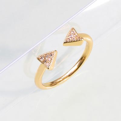 China Hiphop Fashion Custom Tasty Elegant Pearl 18k Gold Color Plated Ring for sale