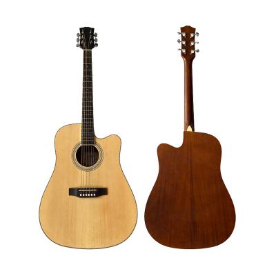 China Good Price Spruce Wood 40 Inch Spruce Top Custom Acoustic Guitar for sale