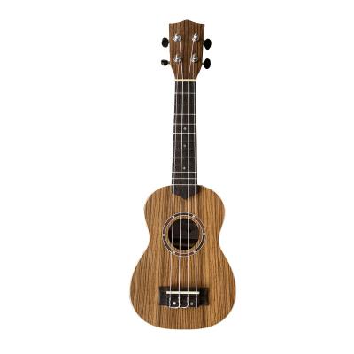 China China Wholesale Price Zebrawood 21 Inch Soprano Students OEM Zebrawood Ukulele for sale