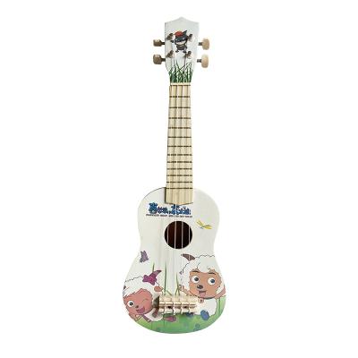 China All Linden Plywood China Wholesale New Fashion Cartoon Style Beginner OEM 21 Inch Ukulele for sale