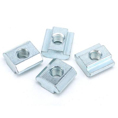 China Heavy Industry M4 M5 M6 M8 M10Aluminum Extrusion Sliding Nut Aluminum Profile Fittings Aluminum Slide Nut for sale