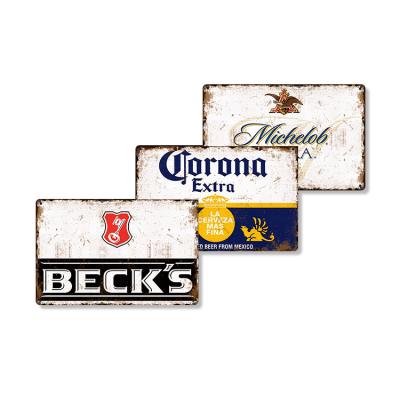 China Simple Europe Metal Tin Signs Wholesale 20X30CM Customized UV Printing Tin Signs Beer Saying Funny Metal Signs Vintage Metal Sign for sale