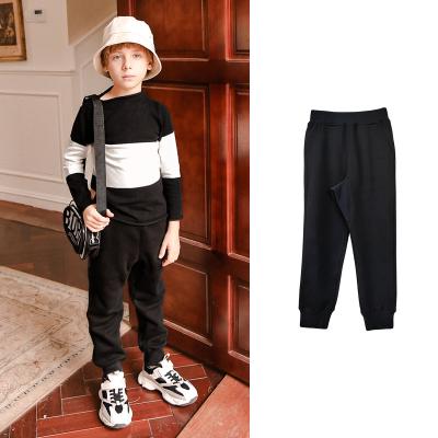 China Breathable High Quality Solid Outdoor Thick Sports Tracksuit Boys Kids Baby Cotton Pants for sale