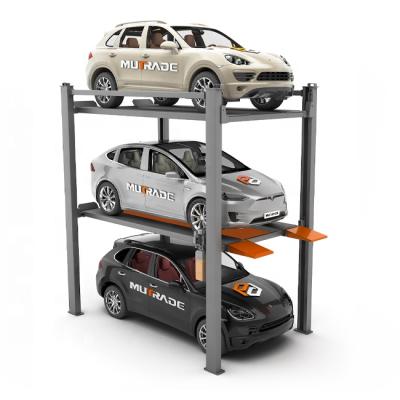 Китай ground floor & New Design Second Floor 2100mm Hydraulic Triple Car Stacker Parking Lift For 3 Car Storage продается