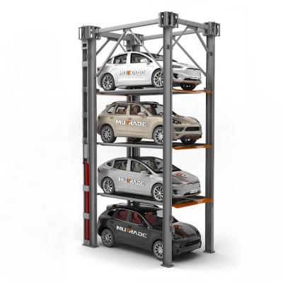 China Solidparking Four Triple Post Stacker Vehicle Lift Equipment 5000x1850x2050mm for sale