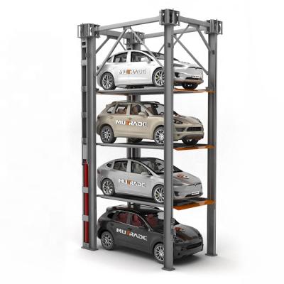 China Fully Automated Parking Lift 4 3 Post Triple Stacker Parking Lift 5000x1850x2050mm Manufactured zu verkaufen